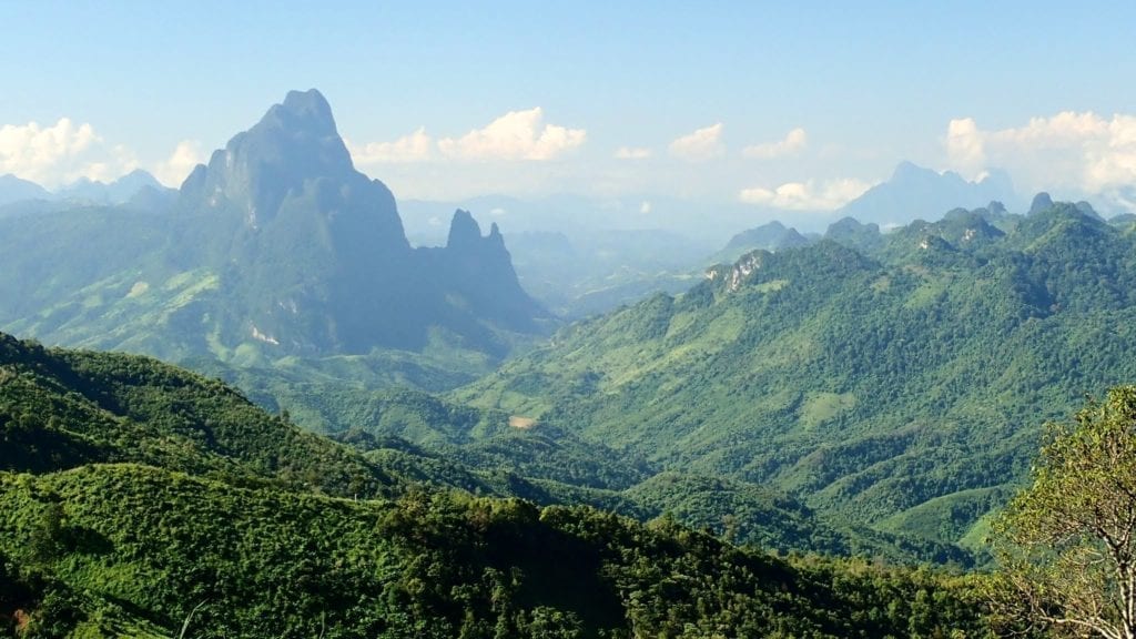 Mountains in Central Laos