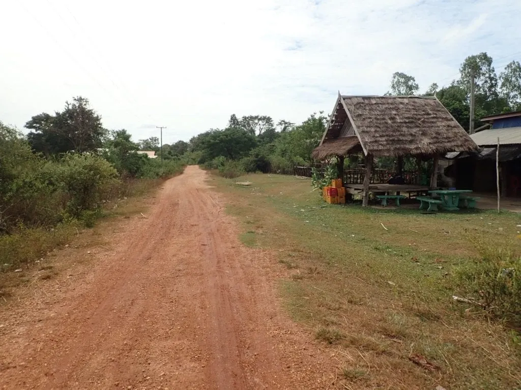 Dirt road in Laos