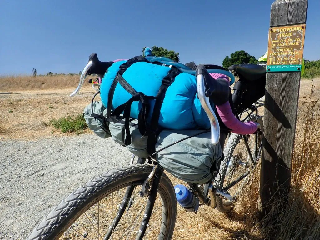 attaching dry bag to handlebars