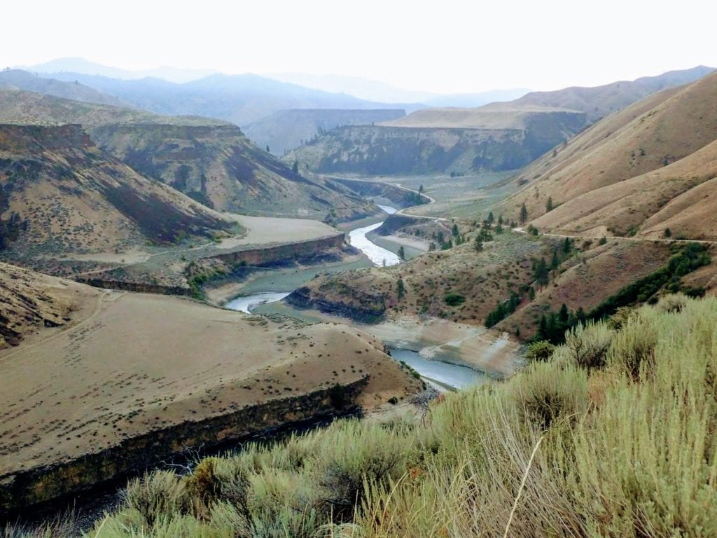 Idaho river canyon