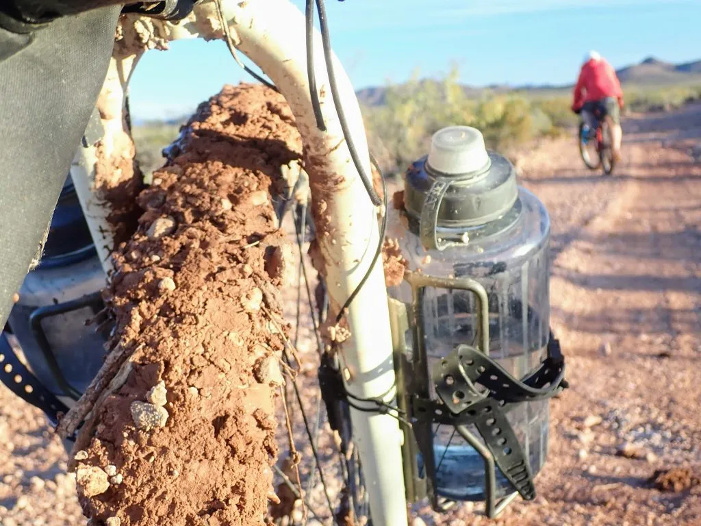 water bottle cage on front fork