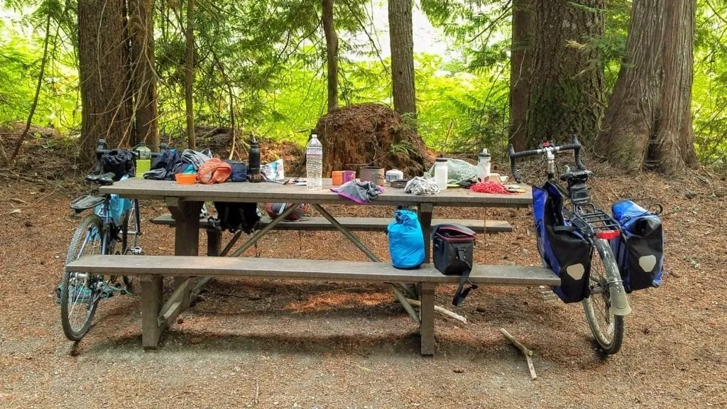 Hike and shop bike campsites