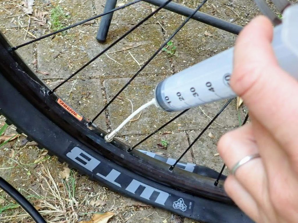 Putting a tube in a tubeless clearance tire