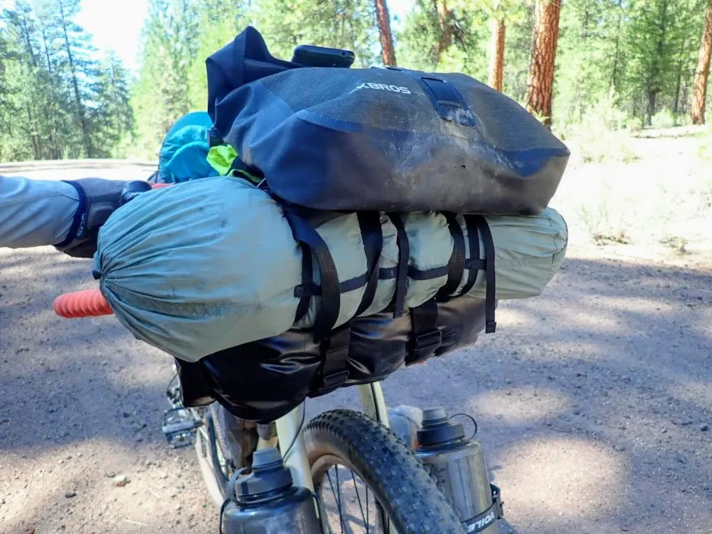 Carrying tent on sale on bike