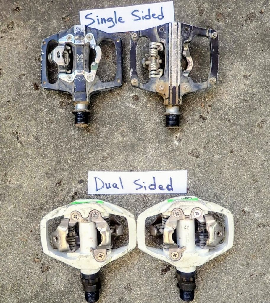 one sided clipless pedals