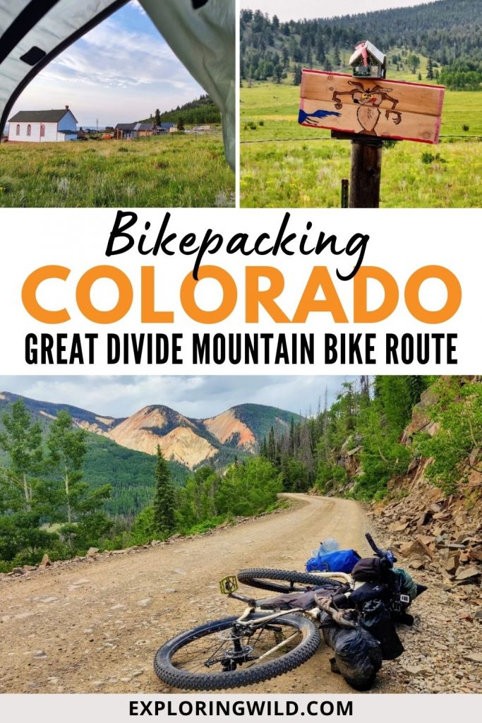 Pictures of bikepacking on gravel roads in Colorado