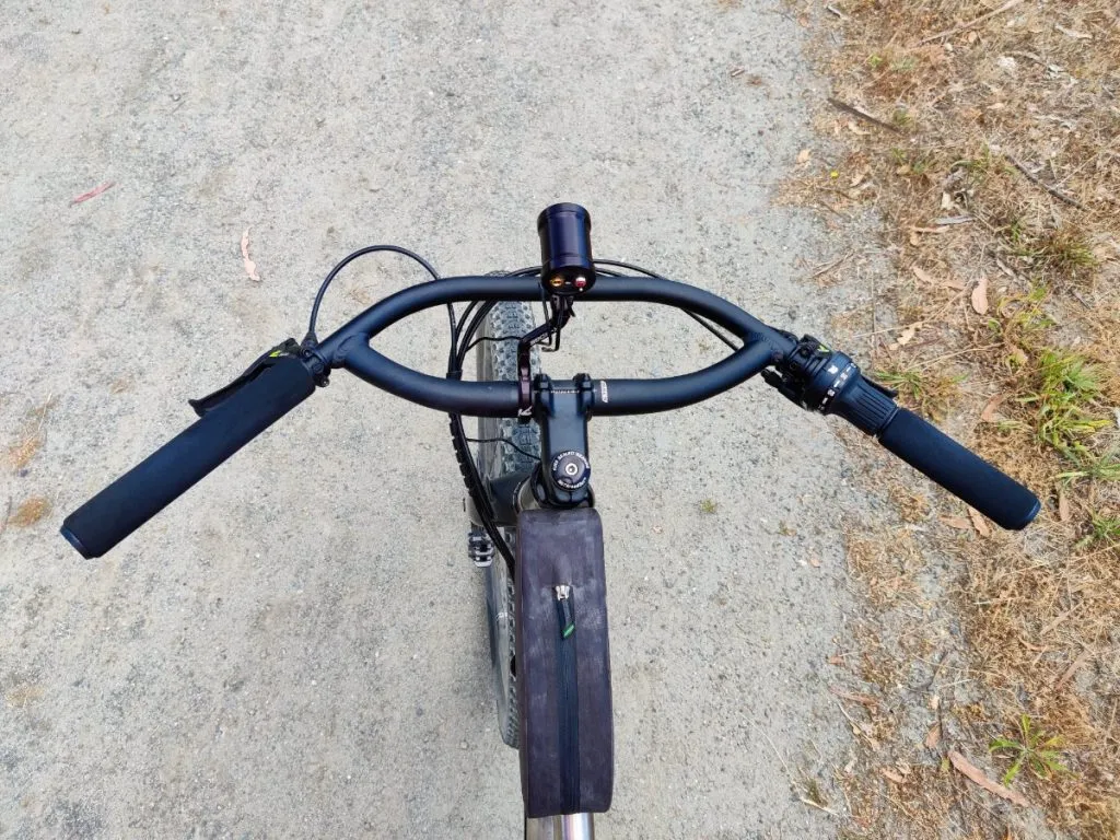 Road bike handlebars on mountain sale bike