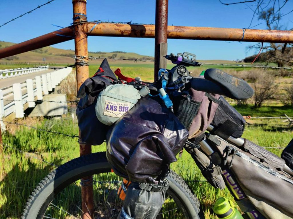 Carrying tent on sale on bike